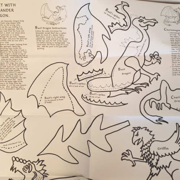 Dragon Quilt Pattern & Instructions New - Picture 5 of 10